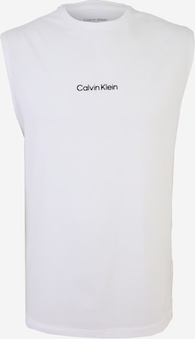 T-Shirt Calvin Klein Swimwear en blanc : devant