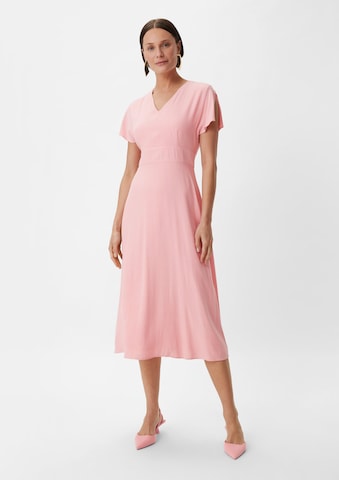 COMMA Платье в Ярко-розовый