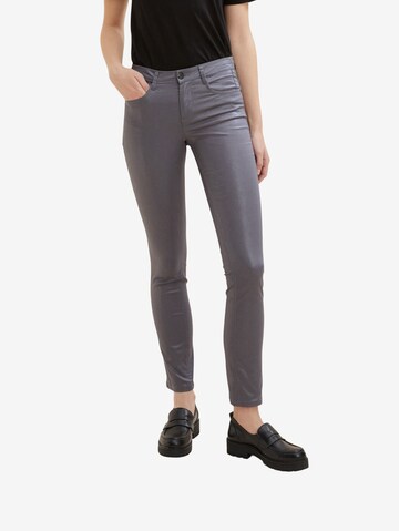 Coupe slim Jean 'Alexa' TOM TAILOR en gris : devant