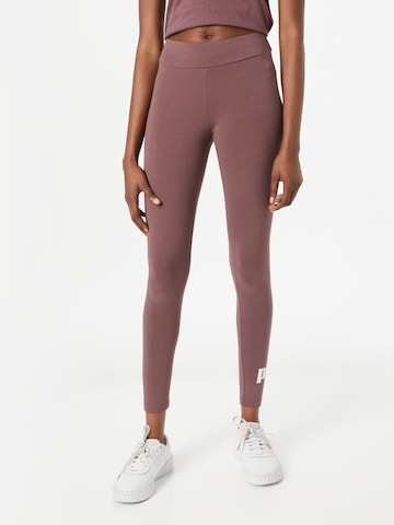 PUMA Skinny Spodnie sportowe w kolorze fioletowy: przód