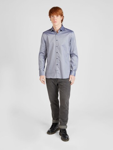 OLYMP - Slim Fit Camisa em azul