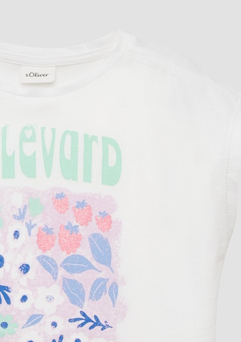 T-Shirt s.Oliver en blanc