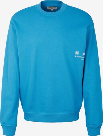 TOM TAILOR DENIM Sweatshirt in Blue: front