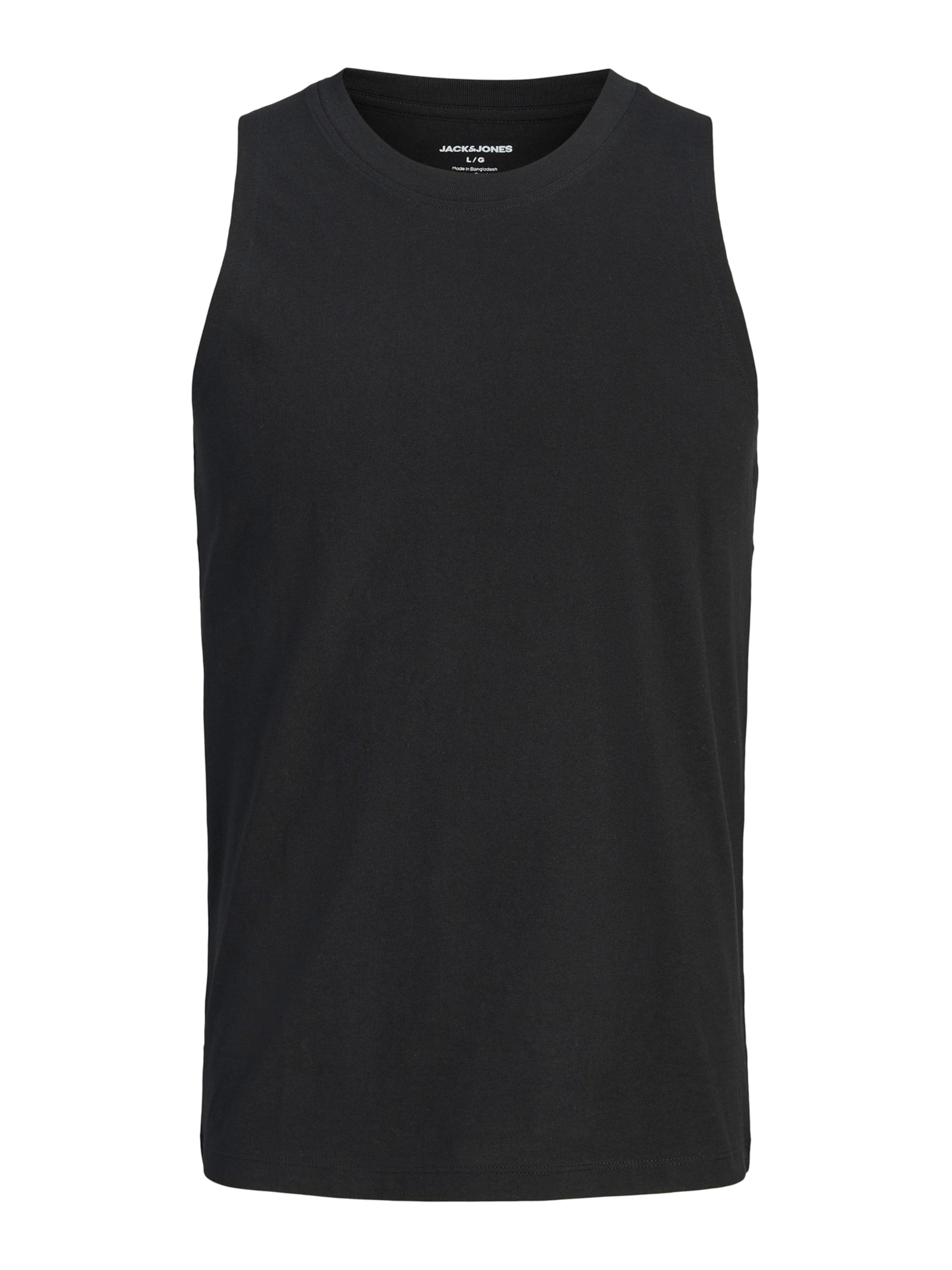 T-Shirt 'JJSUNSET' JACK & JONES en noir : devant