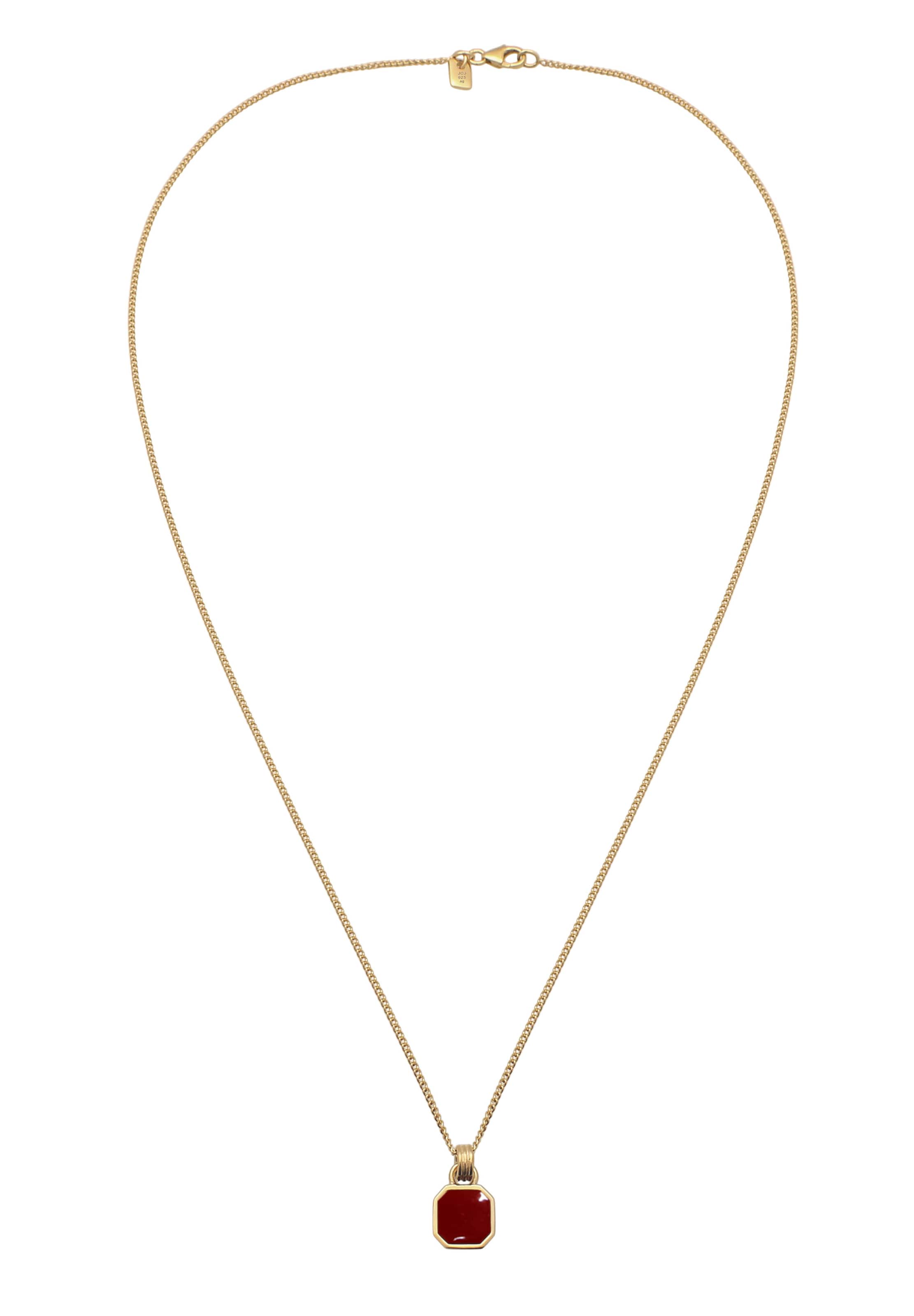 KUZZOI Kette in gold / bordeaux, Produktansicht