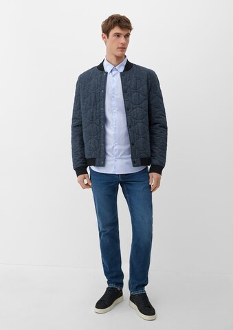 s.Oliver Slim fit Overhemd in Blauw