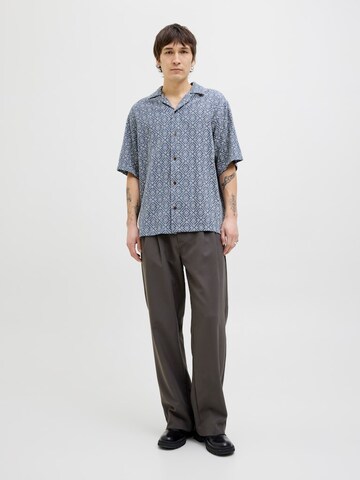 JACK & JONES Comfort fit Button Up Shirt 'JPRBLUVincent' in Blue