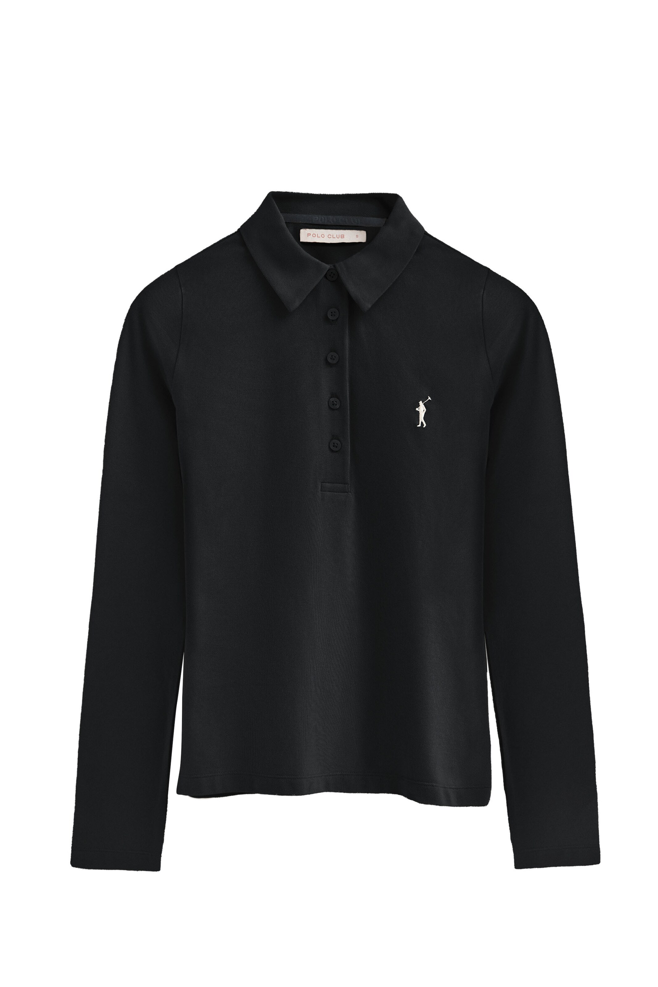 Polo Club Poloshirt in schwarz / weiß, Produktansicht