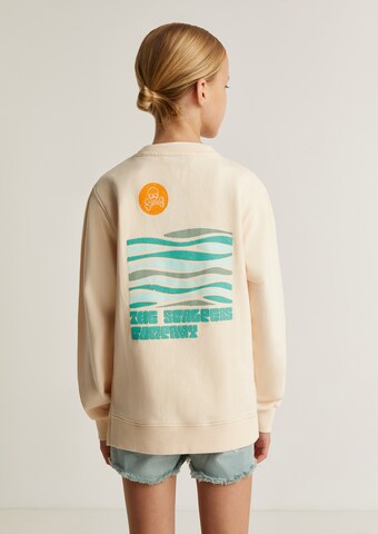 Scalpers Sweatshirt 'Minimal' i beige