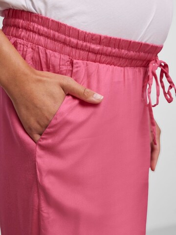 Pieces Maternity Wide leg Broek 'HYA' in Roze