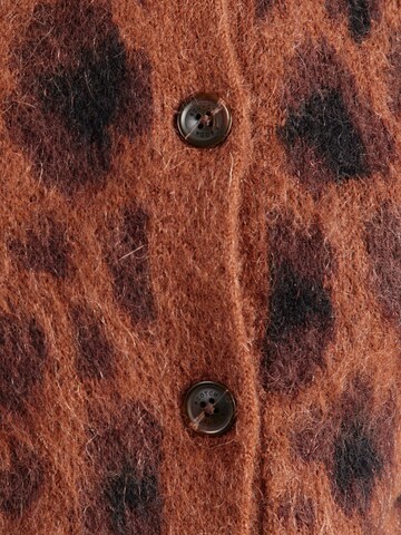 SCOTCH & SODA Cardigan 'FUZZY JACQUARD' i brun