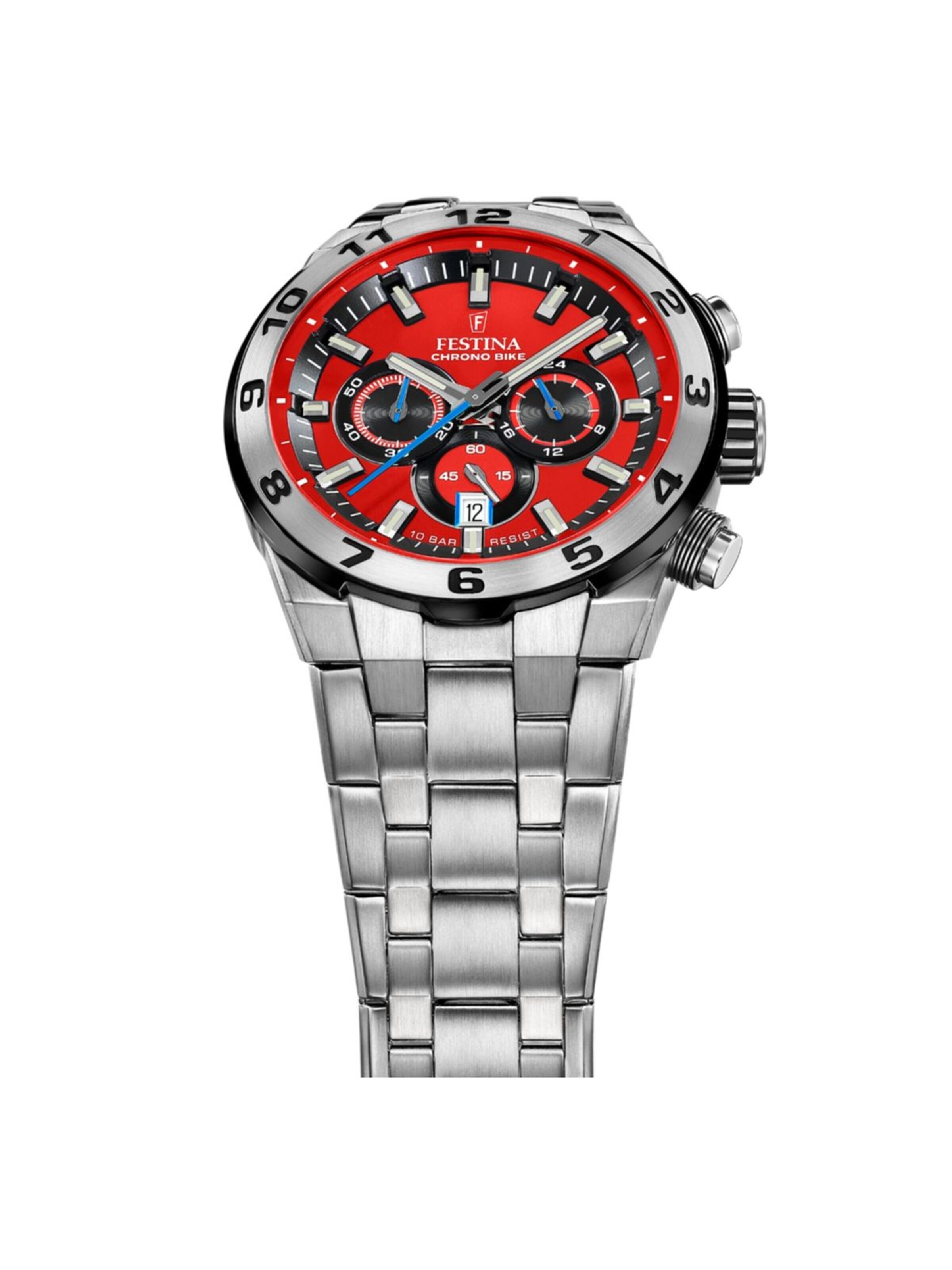 FESTINA Zegarek analogowy 'Chronograph Chrono Bike' w kolorze czerwony