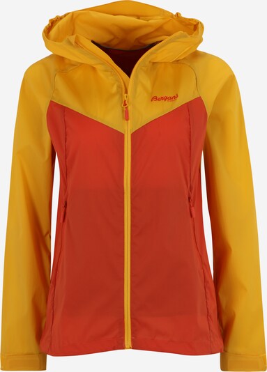 Bergans Casaco outdoor em amarelo dourado / vermelho ferrugem, Vista do produto