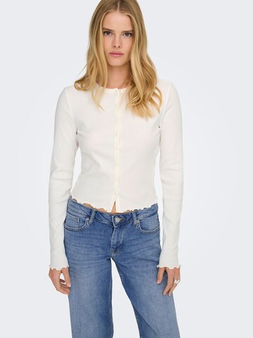ONLY Strickjacke 'ONLINA' in Weiß
