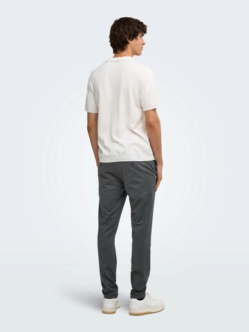 Only & Sons Tapered Trousers 'ONSMARK' in Grey: back