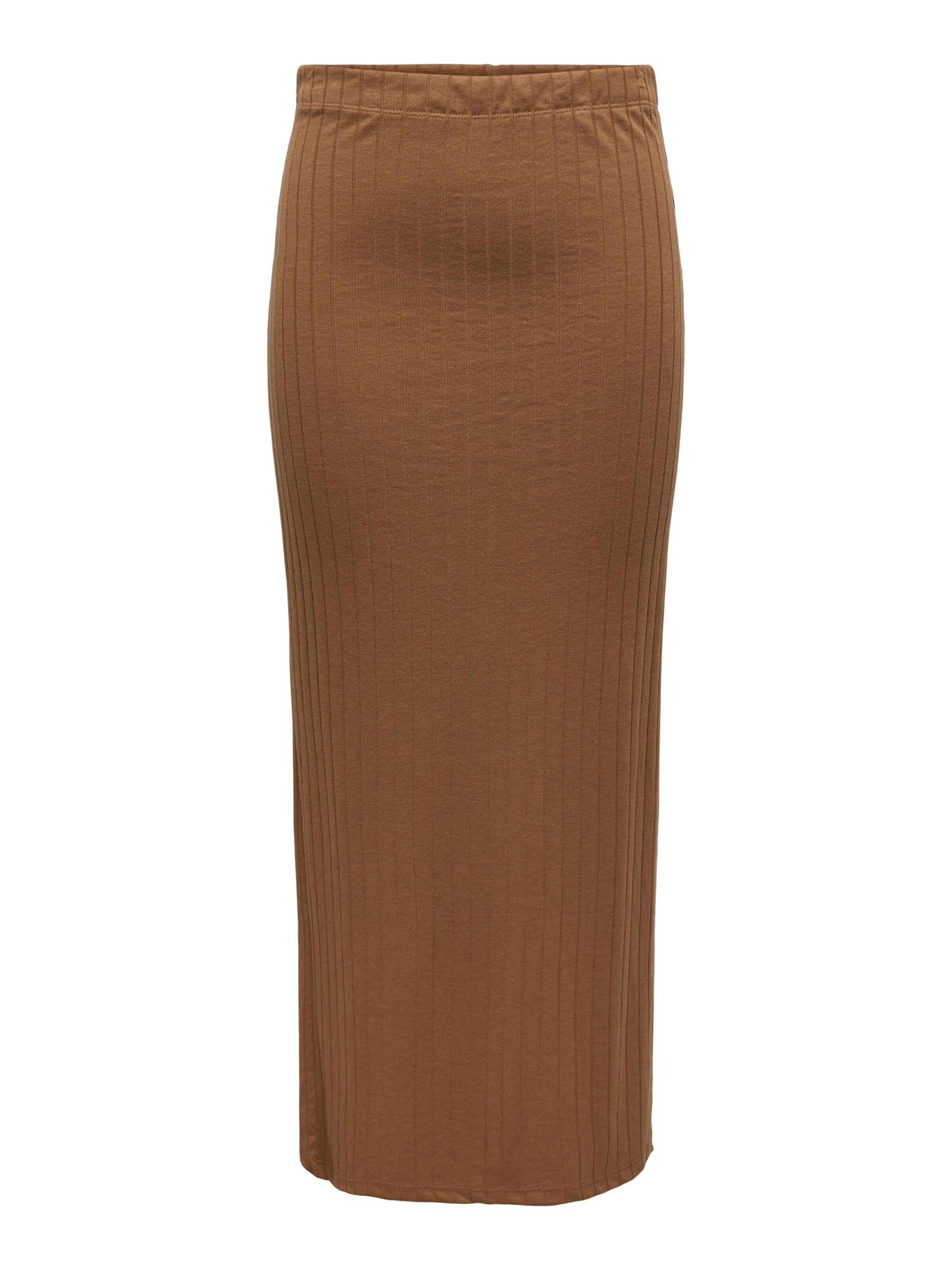 ONLY - Falda 'Lavi' en marrón: frente