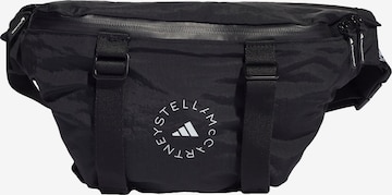 ADIDAS BY STELLA MCCARTNEY Спортна чанта за кръста в черно: отпред