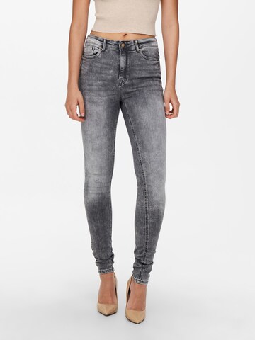 Skinny Jean 'Paola' ONLY en gris : devant