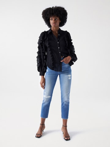 Coupe slim Jean Salsa Jeans en bleu