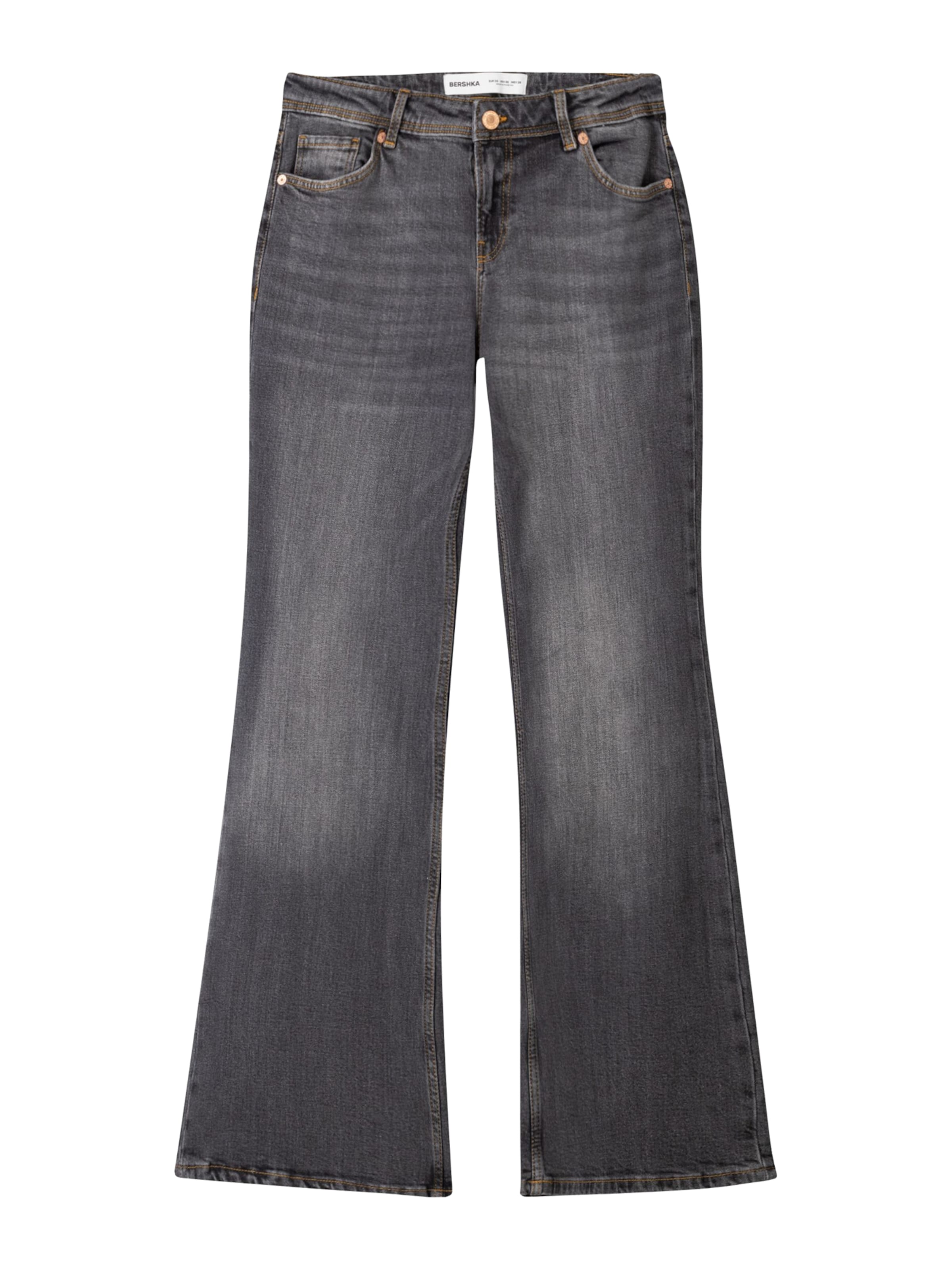 Bootcut Jeans di Bershka in grigio: frontale