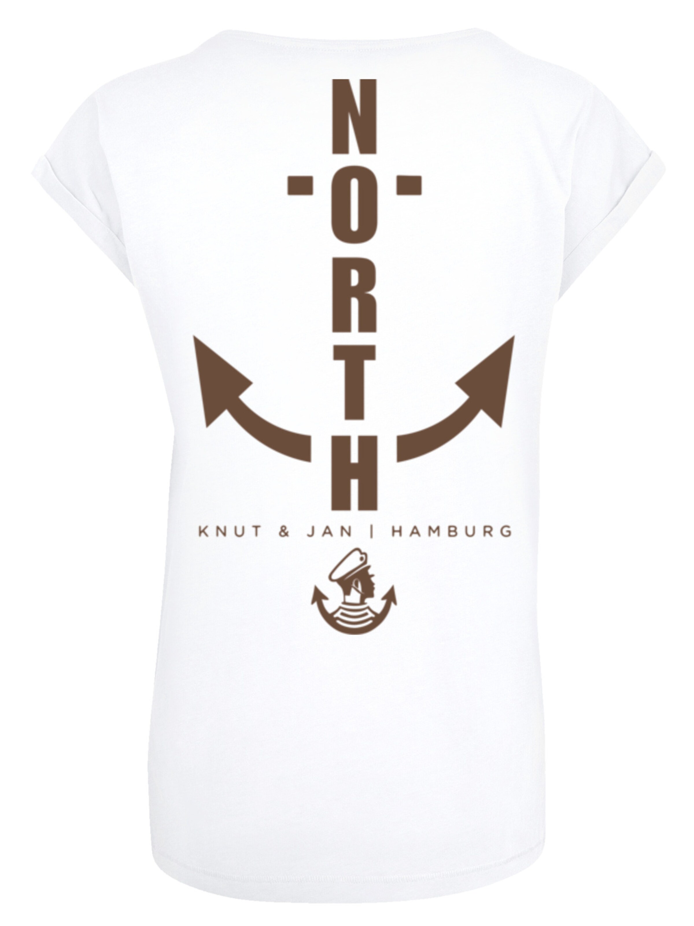 F4NT4STIC Shirt 'North Anker Knut & Jan Hamburg' in White