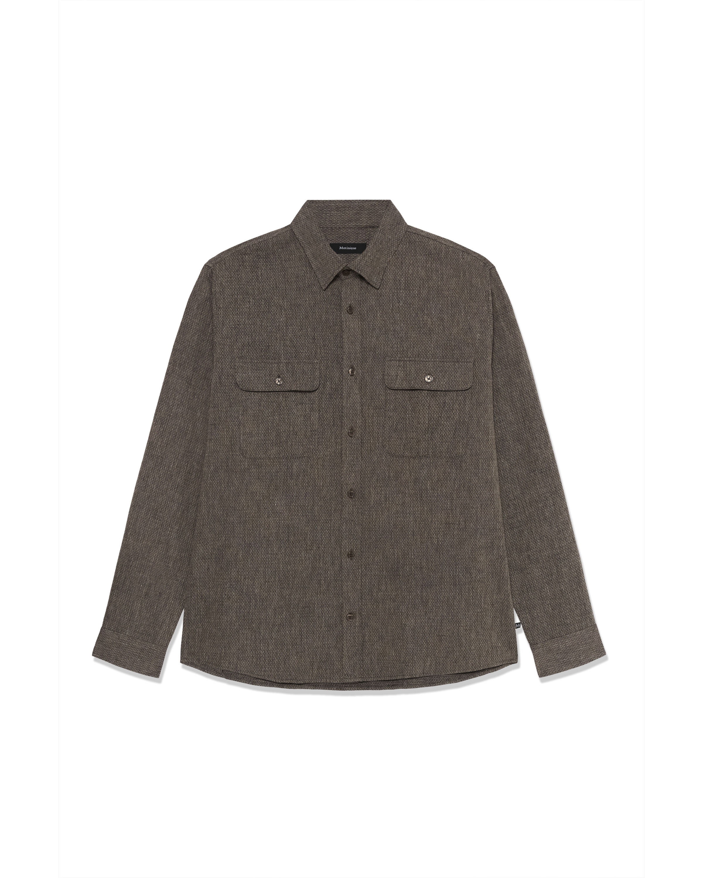 Matinique Camisa clássica 'MAChristaldo P' em 47-48 em mocha, Vista do artigo