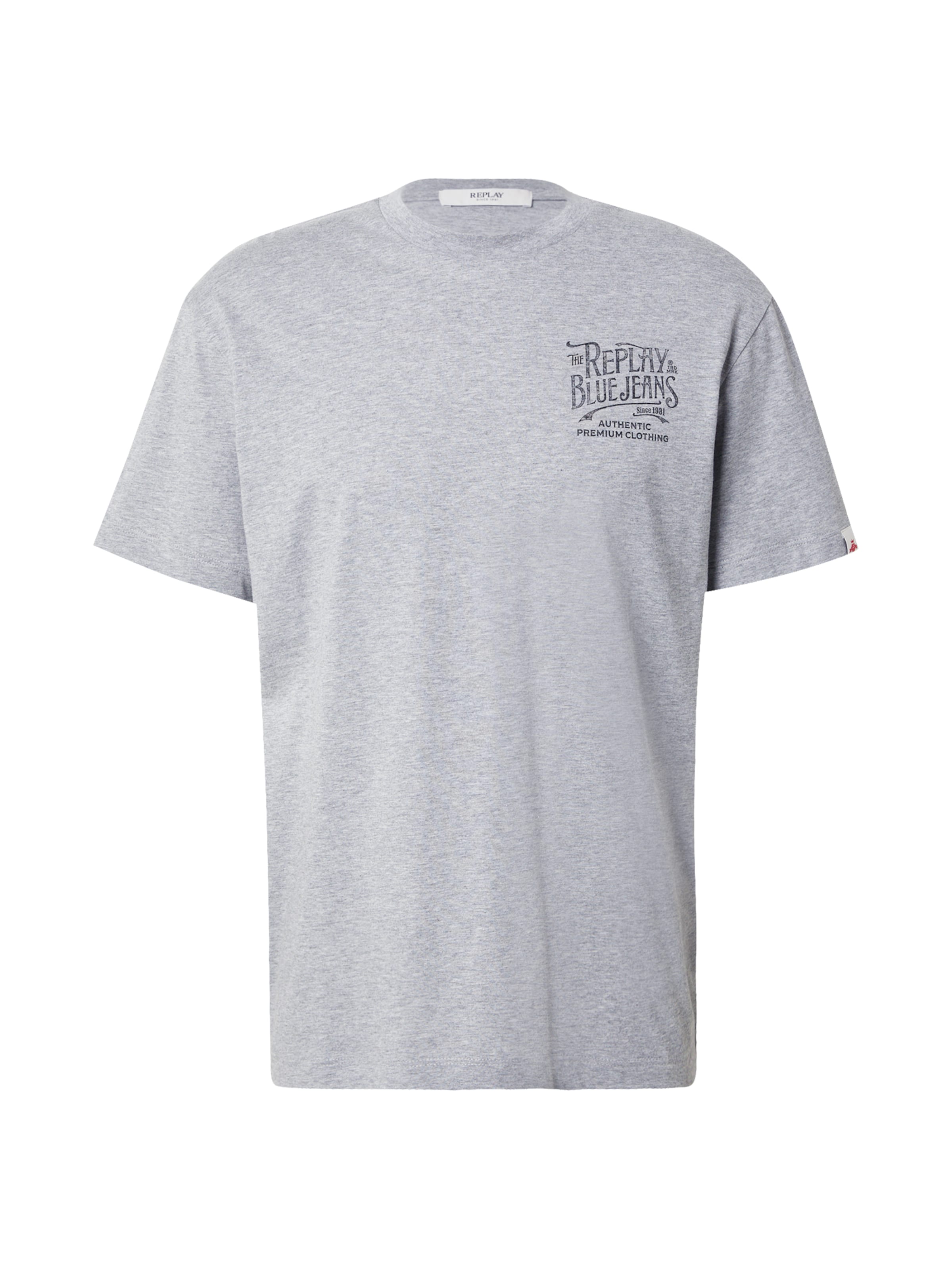 pelēks REPLAY T-Krekls: no priekšpuses