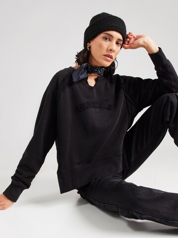 GUESS Originals Sweatshirt in Zwart: voorkant