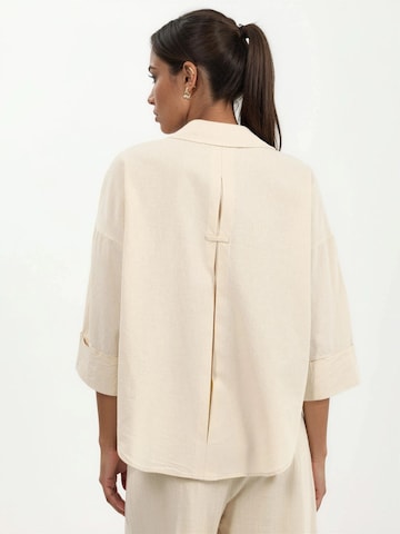 Qu Style - Camisa em mistura de cores