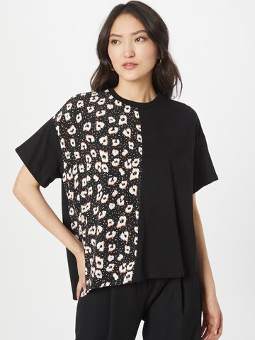 River Island - Camiseta en negro: frente