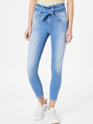 ONLY Skinny Jeans 'Hush' in Blauw: voorkant