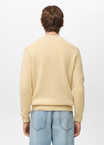 MANGO MAN Sweater 'lory' in Yellow