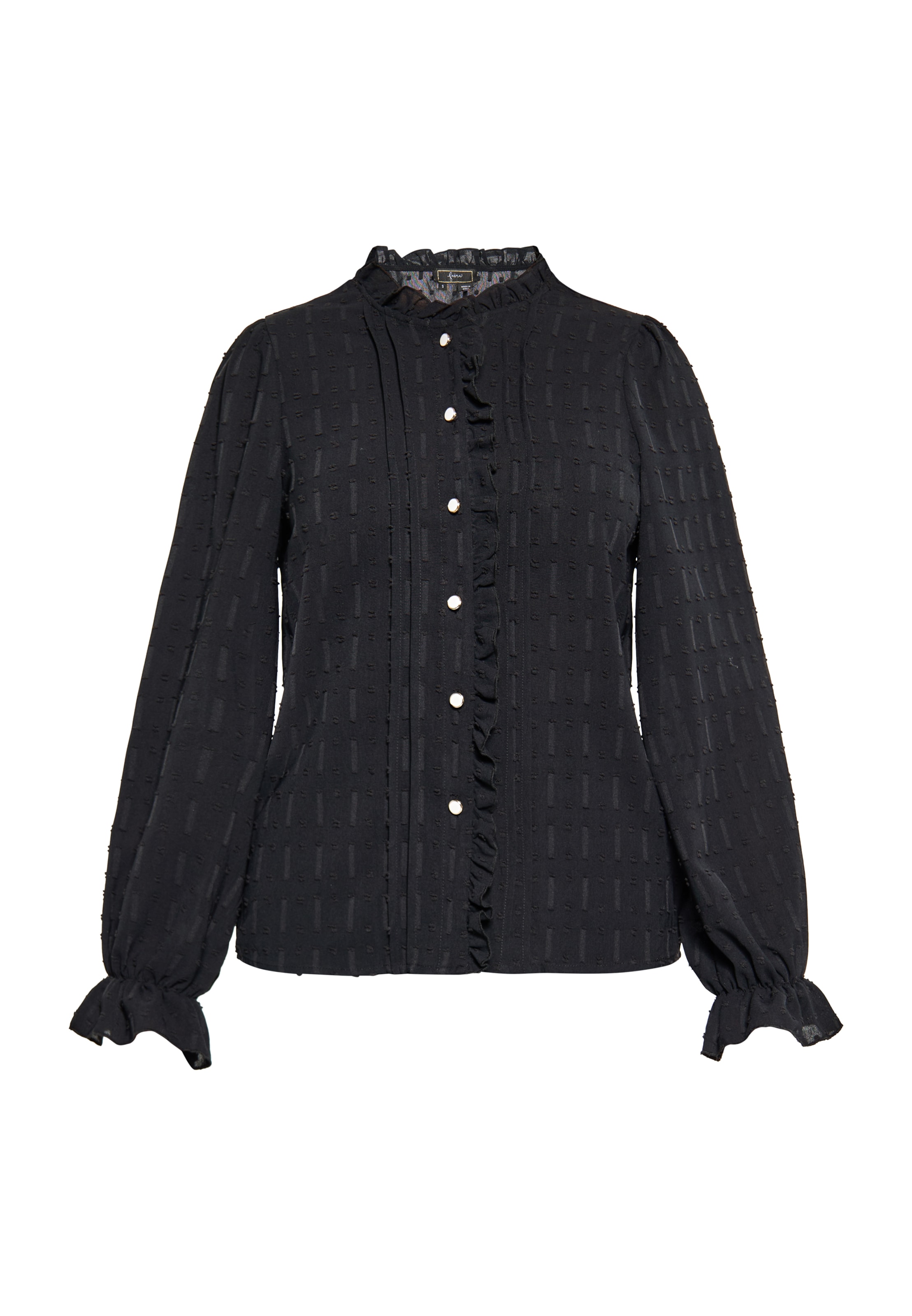 faina Μπλούζα σε μαύρο: μπροστά