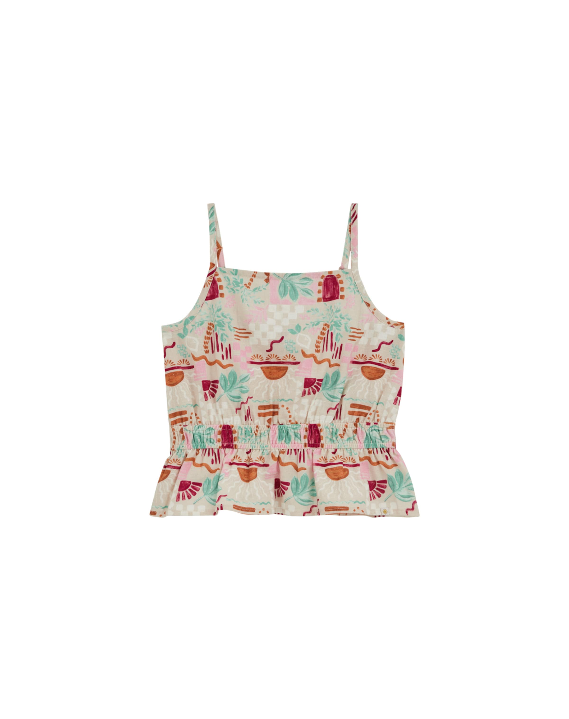 WE Fashion Топ в Бежевый: спереди