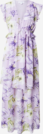 VILA Ljetna haljina 'VIALICE' u zelena / svijetlozelena / svijetloljubičasta / tamno ljubičasta, Pregled proizvoda