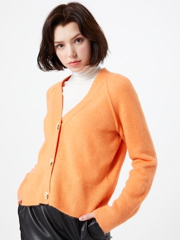 OPUS Knit cardigan 'Disona' in Orange: front