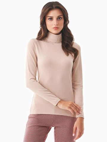 Organication Pullover in Beige: Vorderseite