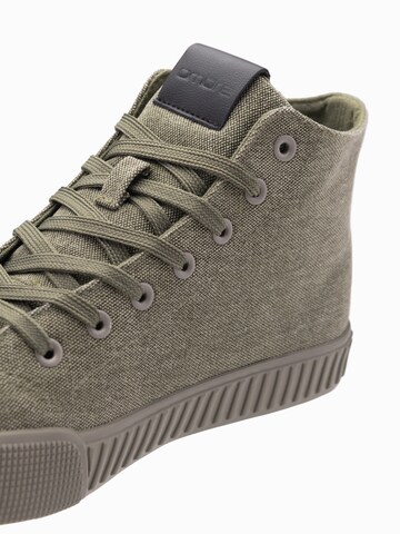 Ombre High-Top Sneakers in Green