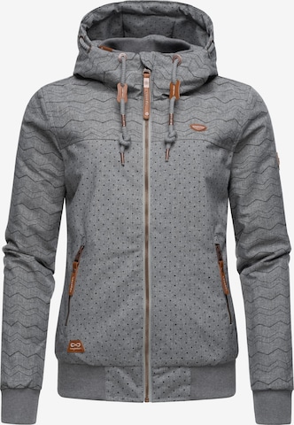 Ragwear Between-Season Jacket 'Nuggie' in Grey: front