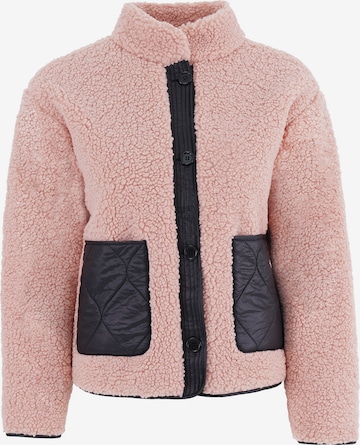 Veste en polaire FRESHLIONS en rose : devant