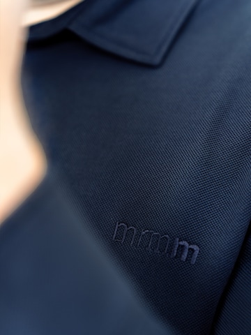 Mr Main Man Shirt 'Long Sleeve Piqué Polo Shirt' in Blauw