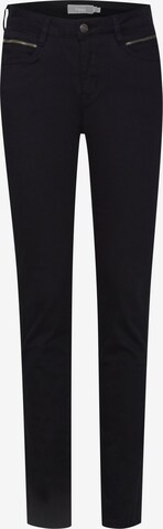 Fransa Slim fit Chino Pants in Black: front