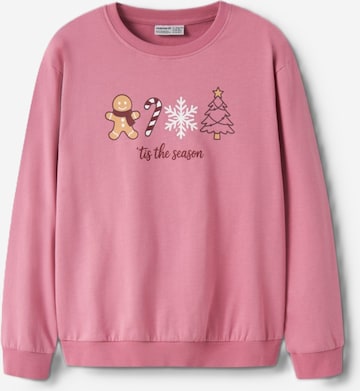 NAME IT Bluzka sportowa w kolorze różowy: przód