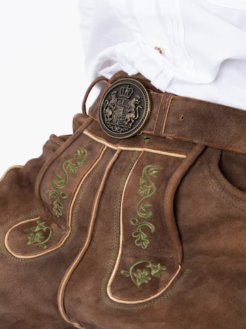 HerzSticht Regular Traditional pants 'Geissberg' in Brown