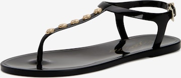 Katy Perry T-Bar Sandals in Black: front