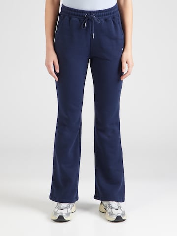 Abercrombie & Fitch Flared Trousers in Blue: front