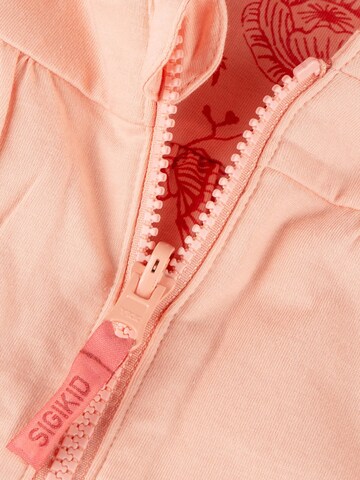 SIGIKID Übergangsjacke 'Wendejacke wattiert Pink Birds' in Pink