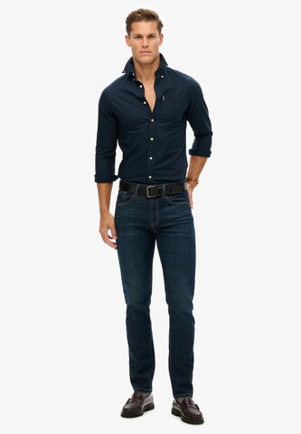 Superdry Regular fit Overhemd 'Essentials' in Blauw