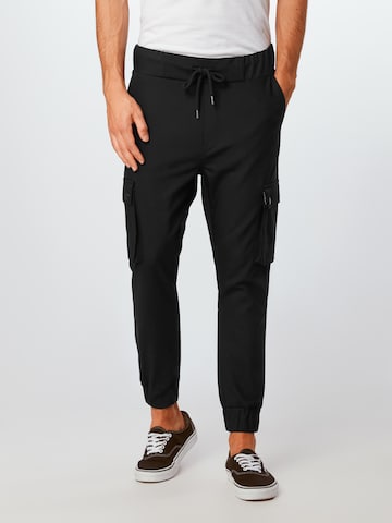 BE EDGY Regular Broek 'Lorenz' in Zwart: voorkant