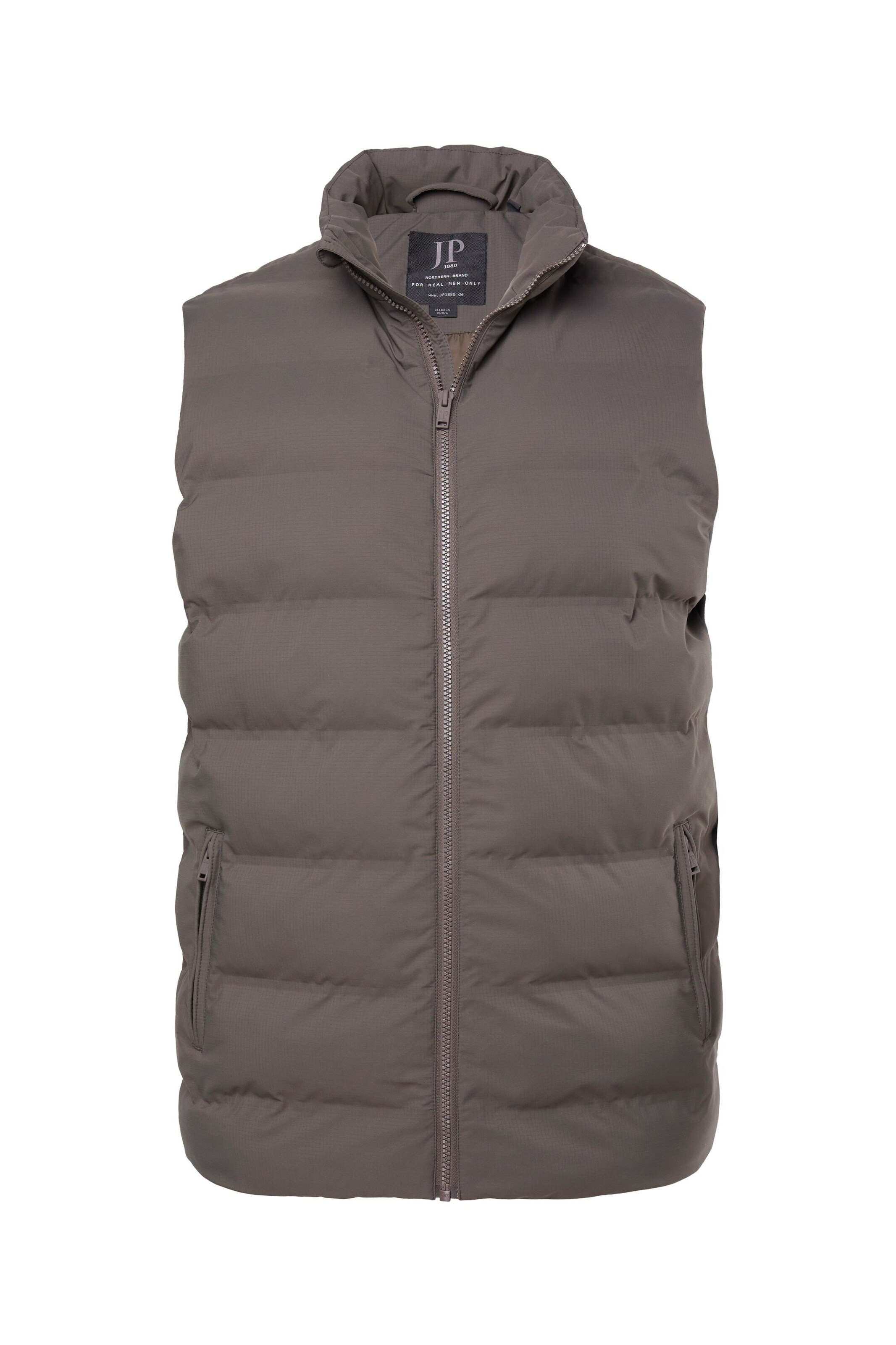 JP1880 Vest in Brown: front